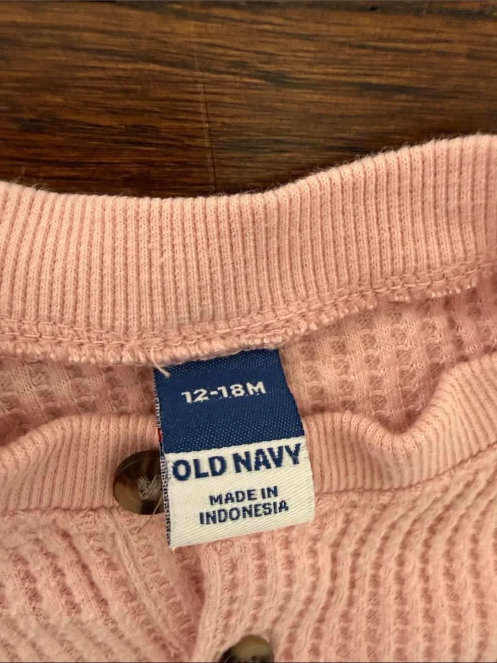 Old Navy Pink Waffle Knit Kids Matching Set